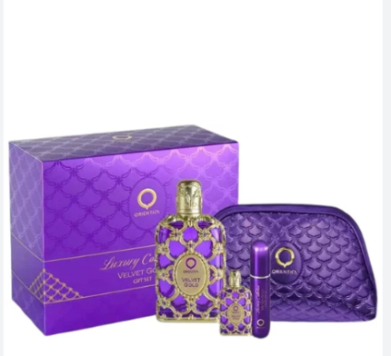 KIT LUXURY VELVET GOLD 80ML+7,5ML+ NEC+ AT